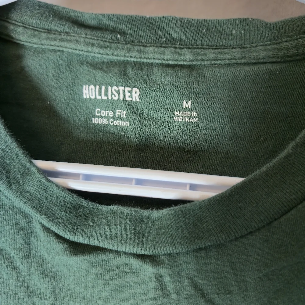 Hollister Core Fit Men's Green Tee 100% Cotton Size Medium - Picture 4 of 4